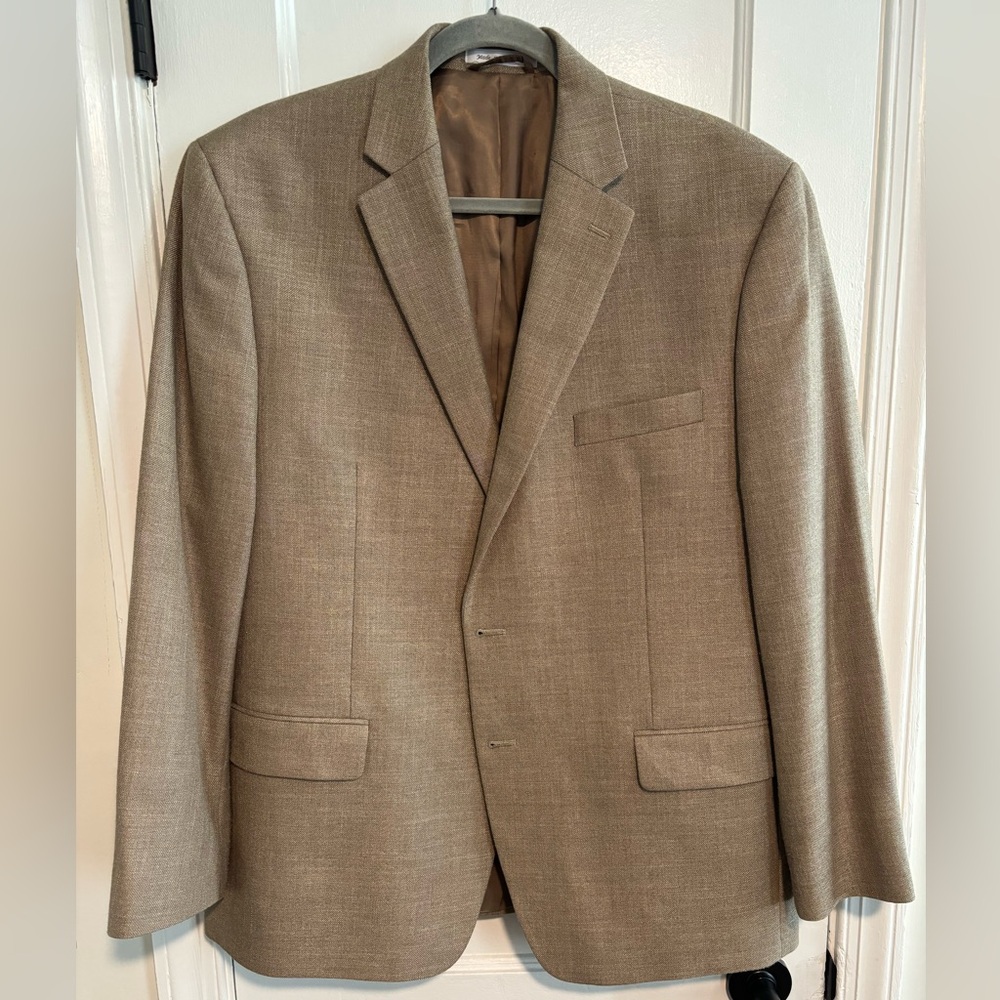 Lauren Ralph Lauren Men's Classic-Fit Neat UltraFlex Sport Coat - Tan, 46R